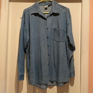 Long Sleeve Jean Top M